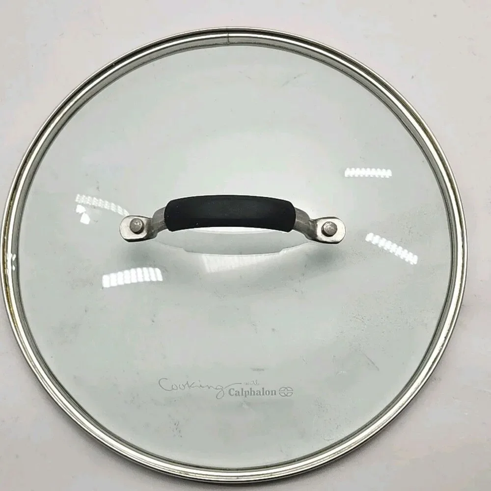 Cooking With Calphalon Replacement Glass Lid Cover 10.5” Silicon Handle